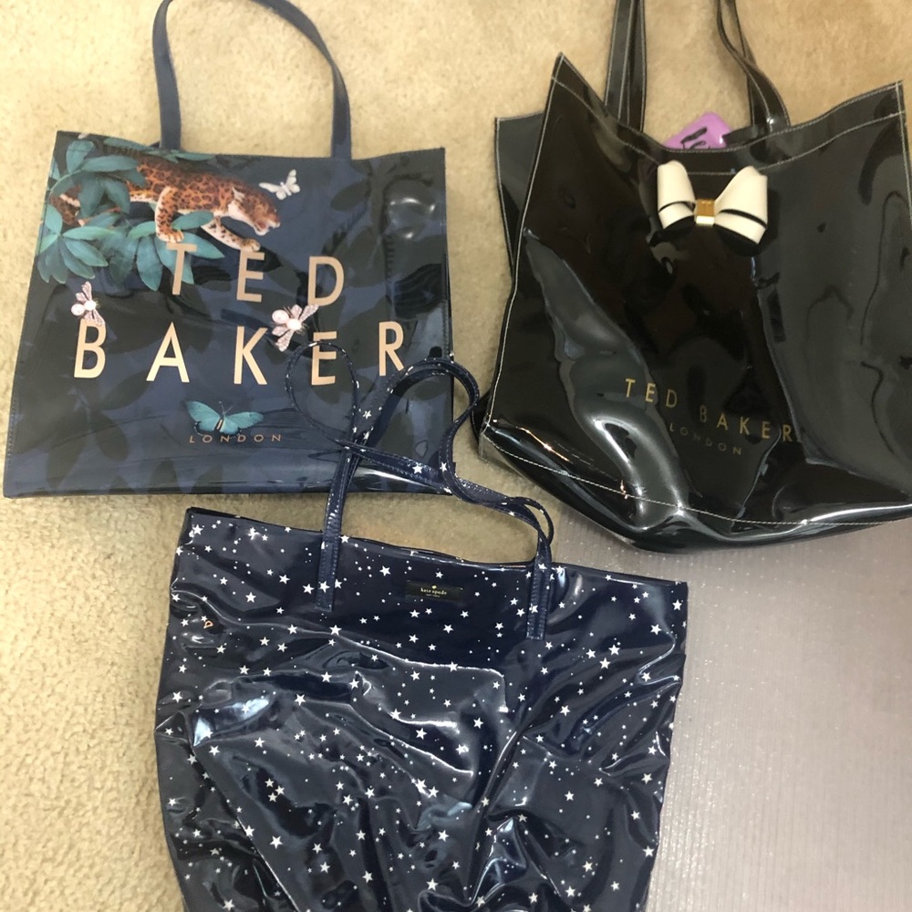 3 tote bags Ted Baker and Kate Spade